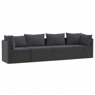 Záhradná zostava nábytku - Záhradná pohovka s 2 osobami s palletmi, s vankúšmi, Dre