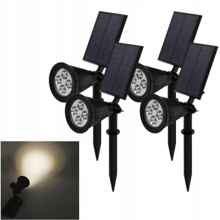 Solárna zapichovacia záhradná lampa - Veľký hrniec záhradný hrniec vonkajší štvorec
