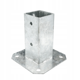 Stĺpová základňa - 4 x spodná časť pólu skrutkovanej 60x60 mm, kotva