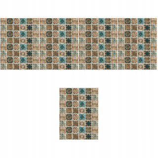 Dekorácia do záhrady - 48ks kuchynská tapety Tapety Peel and Stick Masonry Sticker