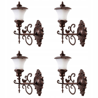 Dekorácia do záhrady - 4 ks mikro terénne úpravy lampa dekor malá nástenná lampa