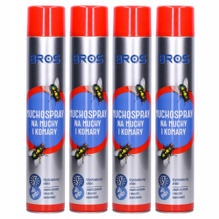 Repelent proti hmyzu - 4x Bros Muchosray pre muchy komár Muchozol 750 ml
