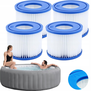 Čerpadlo, filter na bazén - 4x VI Filter VI Náhradné kúpele pre Bestway Long Efficient Set