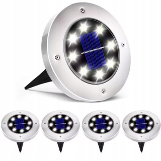 Solárna zapichovacia záhradná lampa - 4x LED SOLÁRNE ZEMNÉ LAMPY