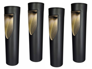 Solárna zapichovacia záhradná lampa - Halogénová LED svetlomet 100W čierna V-TAC