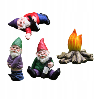 4x Mini trpaslík Guy Garden