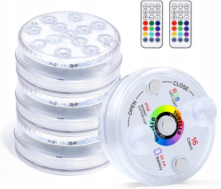 Bazénové osvetlenie - 4x osvetlenie poddajného bazénu LED bazéna