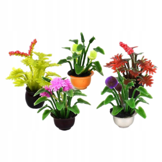 Dekorácia do záhrady - 5 balení miniatúrnej bábiky Model Pot Plant