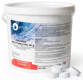 Bazénová chémia - 5 kg multifunkčné tablety 6in1 20g chlorox bazén