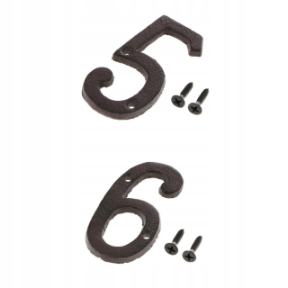 5 kovových čísel adresy železného domu