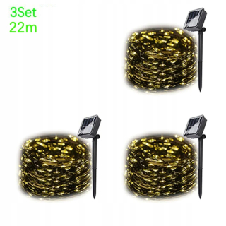 Svetelný stĺp do záhrady - 50/100/200 LED solárna lampa Fairy Lights String LED Outdoor Waterproof Green