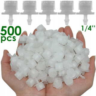 Zavlažovanie záhrady - 50-800 kusov priehľadné 1/4 '' nastaviteľná kvapka