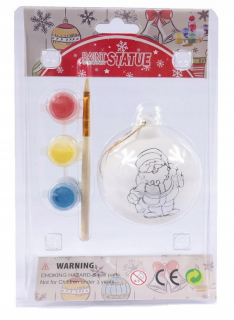 541 BAUBLE Mikołaj za maľovanie farby pre deti