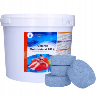 Bazénová chémia - 5 kg chlór pre multifunkčné tablety bazénu 200g