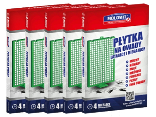 Repelent proti hmyzu - 5x molomitová dlaždica pre hmyz max. Mucha komáre