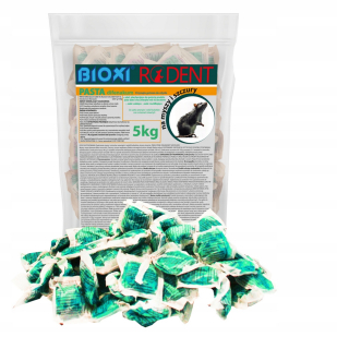 Repelent, plašič  pre zvieratá - 5 kg Truka Pasta Green Mouse Mouse Difenakum Bioxi Mumifingzing