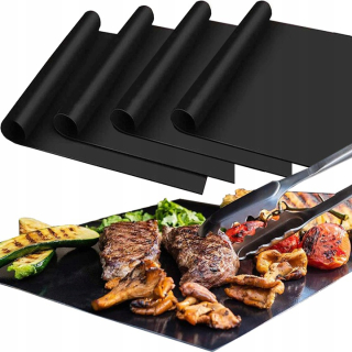 Podložka na gril - 5ks teflónová podložka na opakovanom použití grilu na pečenie