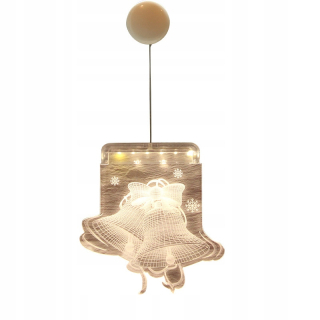 5ks LED LED farebné okná 3D lampy vianočného stromu