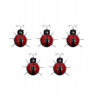 5x dekorácie Ladybug Wall Decoration House Garden
