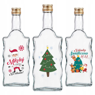 5x fľaše vlna 500 ml vianočný darček