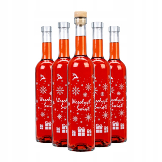 5x fľaše na vianočné futura 500 ml