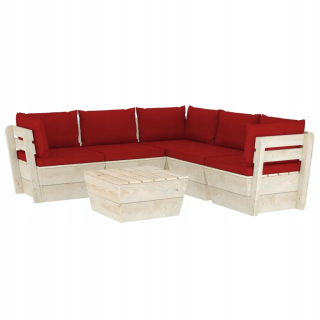 Záhradná zostava nábytku - Veľká súprava záhradného nábytku 6+1 Rattan Set