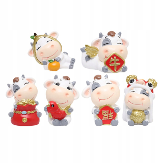 6 kusov Buffallo Figurínová hračka