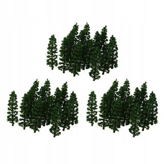 Dekorácia do záhrady - 60 ks 1: 100 stromov, 9 cm FIR