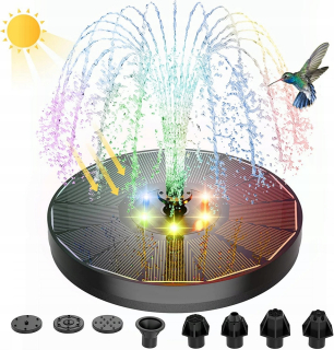 6led fontána solárna čerpadlo pre záhradnú záhradu