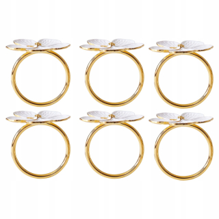 6ks Flower Surcet Ring Mini Serviette