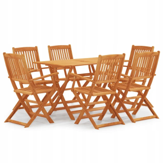 Záhradná zostava nábytku - Sada záhradného nábytku, Acacia a Rattan PE,