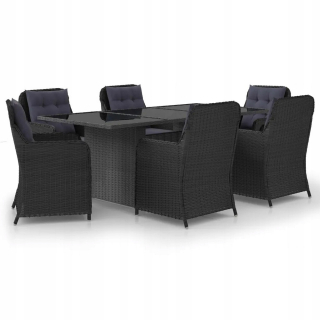 Záhradná zostava nábytku - Bistro Furniture Set, červené vankúše, drevo