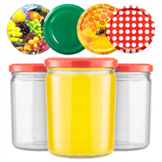 Poháre na med - 80X Jar obed 440 ml jam mäso medová paštéta
