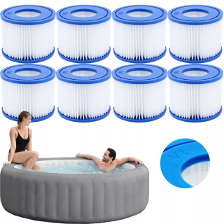 Čerpadlo, filter na bazén - 8x Typ VI Filter VI Náhradné kúpele pre Bestway Long Efficient Set