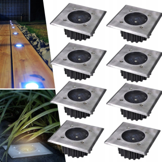 Záhradná príjazdová lampa - 8x solárna lampa Solar LED. LED záhrada