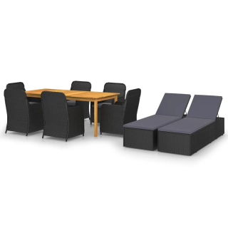 Záhradná zostava nábytku - Anthracite Garden Sedovacia súprava P