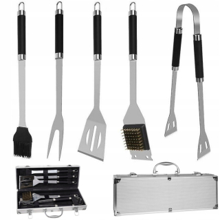 Grilovacia súprava náradia - H-324 Triple Hook 24 cm na fajčenie rýb 10ks inox