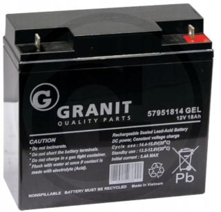 Batéria do kosačky - Gélová batéria pre kosačku traktora 18AH12V P+