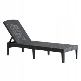 Záhradné lehátko - Allbert Garden Deckchair Jaipur Technorattan Graphite