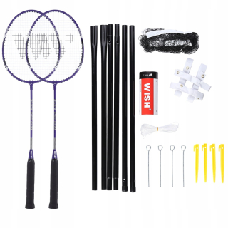 Badmington pre deti - ALUMTEC 4466 SÚPRAVA BADMINTONOVÝCH rakiet, FIALOVÁ