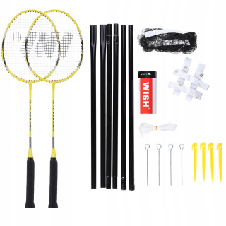 Badmington pre deti - ALUMTEC 4466 SADA BADMINTONOVÝCH rakiet, ŽLTÉ, 2 KS