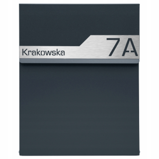 Poštová schránka - Anthracite Slim Mailbox +laminátový ryšík