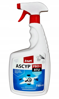 Repelent proti hmyzu - ASCYP PBO+ RTU - 750 ml najlepšie -Pest