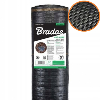 Agrotextília - Agrotkanín bradas čierny 1,6 x 100 m 90 g/m² roll