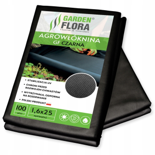 Agrotextília - Agrotextília AgroGF čierna 1,6x25m 100g/m2 HRUBA!