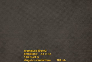 Agrotextília - Čierny agrotextilný P-50 1,60 m x100 MB /łódź