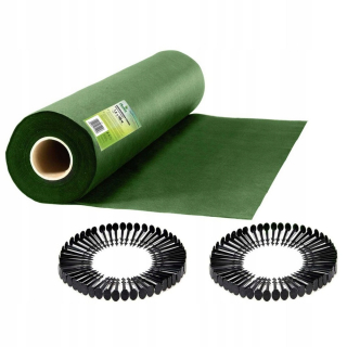 Agrotextília - Záhradná agrotextília 1,6 m x 100 m + 100 špendlíkov Plonos - zelená