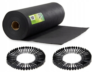Agrotextília - Záhradná agrotextília 1,6 m x 100 m + 100 špendlíkov Plonos