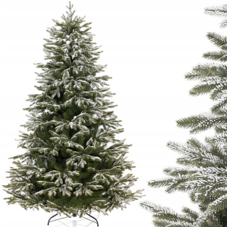Ameliahome, Snehový umelý vianočný stromček - 250 cm