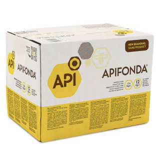 Krmivo pre včely - Apifonda 12x1kg tortu pre včely fondant
